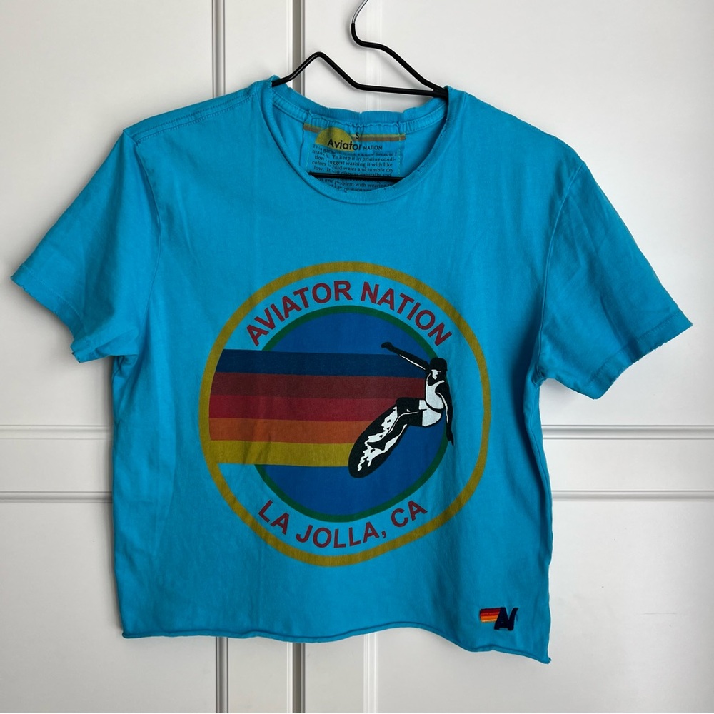 Aviator Nation La Jolla Women’s Boyfriend Shirt Tee